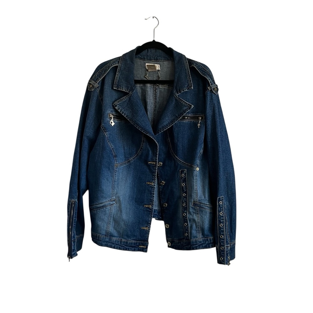 Baby Phat Y2K Vintage Button Up Denim Jacket size 3X